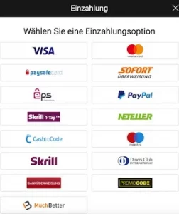 Zahlungsmethoden im Bwin Casino