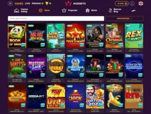 Spiele bei Wizebets casino